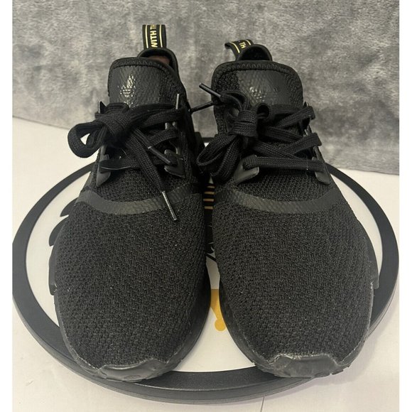 Size 8.5 - Adidas NMD R1 Black Gold Metallic 2020 - Picture 4 of 6